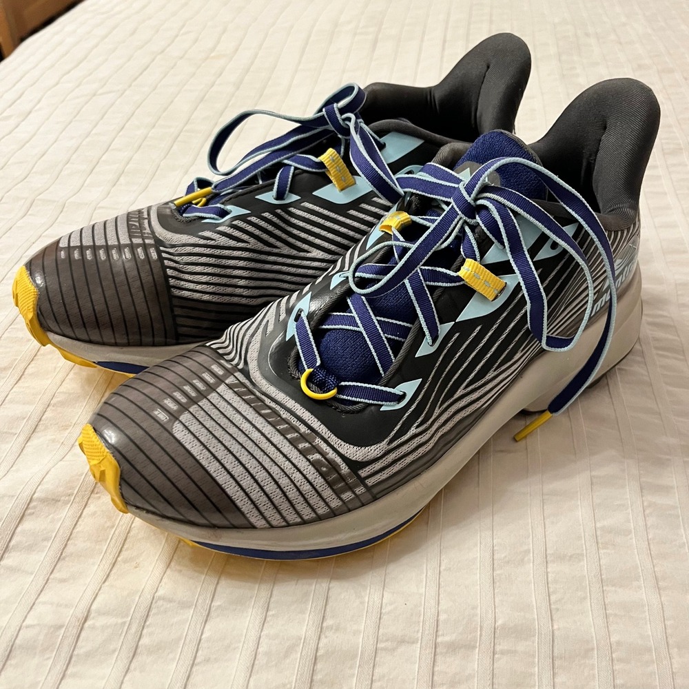 Columbia Montrail Trinity AG Womens Trail Running Shoes Gray Blue Yellow Sneaker